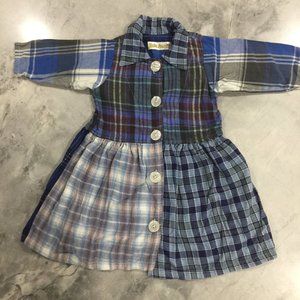 2T fun flannel dress